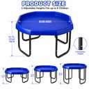 Gemscream 40'' Large Play Sensory Tray with Adjustable Stand, Blue, Medium