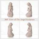 Praying Girl Figurine - Hand - Sculpted & Painted, Brings Peace, Sympathy, Comfort for Remembrance & Healing Moments (Granite)