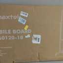 maxtek Rolling White Board, 48 x 24 Height Adjustable Whiteboard on Wheels, Large Magnetic Standing Mobile Easel Board, Double-Sided with Stand for Office, Home, and Classroom