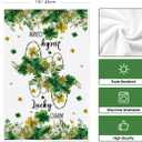Artoid Mode Necklace Clover Shamrock St.Patrick's Day Kitchen Dish Towels, 18x26 Inch Farmhouse Holiday Spring Decoration Cleaning Set of 2