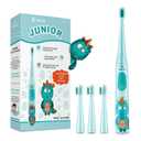 Vekkia Sonic Rechargeable Kids Electric Toothbrush, 3 Modes with Memory, Fun & Easy Cleaning, 24000 Strokes, IPX7 Waterproof, 2-Min Timer for Age 5+, 4 Soft Bristles(Blue)