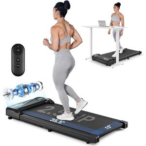THERUN Walking Pad, Portable Under Desk Walking Treadmill with 265 lbs Weight Capacity Remote Control LED Display 2.5HP Mini Treadmill for Home/Office