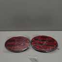 Partsam 2Pcs 8.5" Oval Led Tail Lights 40LED Red for Trailer RV Motorhome Airstream Oval Led Stop Turn Tail Lights Surface Mount Taillights Replacement Lights IP68 Submersible w/Mounting Gaskets