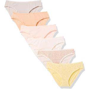 Amazon Essentials Women's Cotton Bikini Brief Underwear, Multipacks (Animal Print/Floral/Multicolor)