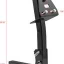 Extreme Max 5001.5831 Pivoting Fold Down Hitch Mount Spare Tire Carrier for 2" Receivers, Black
