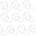 10pcs Clear Plastic Snow Globe Water Globe Lightweight Fillable Decorative for Crafts One Design for Easy Use and Storage for Christmas and Projects