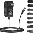 GuanTing Universal AC Adapter 12V 2A Power Supply Charger 24W AC110V to DC12V 2000mA 1500mA 1000mA 500mA Power Driver 8 DC Plug Tips 12 Volt Converter Inverter Transformer ac dc Adapter(DC12V~2A)