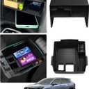 Karltys 2PCS Center Console Organizer Tray for 2022-2026 Toyota Corolla Cross L/Hybrid S, Corolla Cross Accessories Middle Console Tray Armrest Storage Box Non-Slip Mat (Not for Qi Wireless Charger)