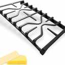 zcafmf WB31X27151 & WB31X24736 Cast Iron Stove Grate Set, Premium Replacement for GE Gas Range Models, Ideal for Surface Burner Side Grate and Gas Cooktop Parts, Durable Cast Iron Construction -1 Pack