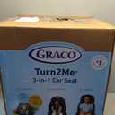 Graco Turn2Me 3-in-1 Rotating Convertible Car Seat, Manchester, Rear-Facing Rotation Only, Forward-Facing Mode, Highback Booster Up to 100 lbs, Adjustable Headrest & Harness, Steel Reinforced Frame (Manufacturing Date: 06/25/2026)