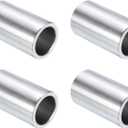 uxcell 4pcs Stainless Steel Spacer 3/4" Bore x 1" OD x 1-1/2" Length Screw Standoff Bushing Plain Finish Round Metal Spacer for 3/4 Screws Bolts and Rods