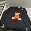 Cool Real Teddy Bear Toy Illustration Outfit Graphic Designs Sweatshirt, S