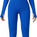 Women's Long Sleeve Jumpsuits Casual Workout Yoga Jumpsuits for Women Casual Jumpsuits for Women (M)
