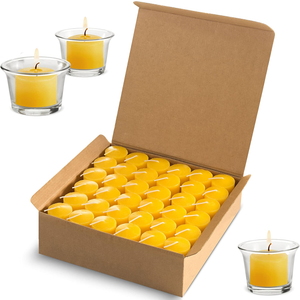 Candle Charisma Citronella Scented Votive Candles - 10 Hour Burn time - Set of 72 for Dinner, Wedding, Halloween and Holiday Decorations