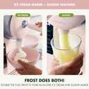 GreenPan Frost Ice Cream Maker & Slushie Machine, Soft Serve, Sorbet, Margaritas, Milkshakes, Frozen Yogurt, No Pre-Freezing, Ready in 15 Mins, 6 Modes, 7 Textures, Self-Cleaning, Family Size, Pink