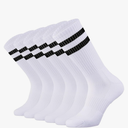 SOX TOWN Unisex Cushioned Crew Training Athletic Socks Men & Women with Combed Cotton Moisture Wicking Breathable Performance