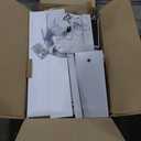 YITAHOME Vanity Set, Makeup Vanity Desk with Adjustable LED Mirror, Power Outlets, 10 Drawers, Magnifying Glass, Tempered Glass Top, Hairdryer Holder, Stool for Bathroom, Makeup Room