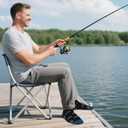 3 Pairs Funny Fishing Socks for Men Novelty Cotton Dress Crew Sock
