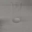 WGVI Hurricane Candle Holder Sleeve, Wide 4", Height 8", Clear Glass Cylinder Candleholder, Chimney Tube, Open Ended Candle Shade, 1 Piece