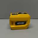 220W Power Inverter Compatible with Dewalt 20V Battery(Battery not Included), DC 20V to AC 110V, 2 USB Ports & 1 Type-C Fast Charging, 400LM LED Work Light (Yellow)