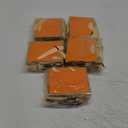 Yeaqee 50 Pcs Mini Metallic Foil Gift Bags with Handles 4x4.75x2.25'' Tiny Thank You Favor Bag Bulk with Tag for Back to School Wedding Baby Shower Birthday Summer Party(Orange, Gold)