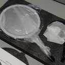 Nicesail Rechargeable Makeup Mirror with Lights and Magnification 10X, 3 Color LED Lights, Cordless Lighted Vanity Desk Mirror with Lights, Light up Magnifying Tabletop 360 Rotation Oil Rubbed Bronze