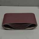 6 x 48 Inch 80 Grit Sanding Belt | Premium Aluminum Oxide Sanding Belt | Premium Sander Sandpaper - 6 Pack