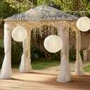 Woanger 4 Pack 24 Inch Large Paper Lantern Shade Jumbo White Japanese Chinese Round Hanging Japanese Paper Lantern Lamp for Birthday Wedding Bridal Baby Shower Party Ceiling Home Decoration