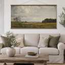 InSimSea Framed Large Scroll Wall Art, Cloudy Landscape, 24x48 Inch