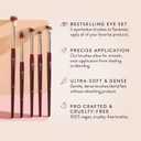 BK BEAUTY - Essentials Brush Set (5PC) - Professional Makeup Brushes for Blending, Smudging, & Defining | Premium Eyeshadow Set for Flawless Eye Looks