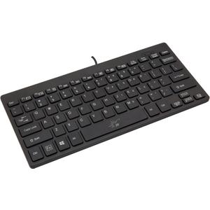 SR Mini Keyboard Wired Thin Light 78 Keys USB Multimedia Small for Pc Computer Laptop