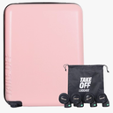 Take OFF Luggage Personal Item Travel Bag 3.0 – Compact Underseat Suitcase for Budget Airlines – Fits Sizers 18x14x8 – No-Fee Small Carry On Luggage with Wheels Removable, TSA Lock & Toiletry Pouch, missing storage bag for wheels