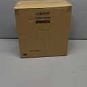 EDISHINE 21.85" Farmhouse Table Lamp, Rustic Bedside Lamp, Water Transfer Rose Wood Grain Metal Base, Beige Linen Shade, Modern Nightstand Light for Living Room, Bedroom, Office, E26 Base