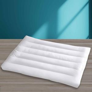 Ultra Flat Thin Pillows for Sleeping Standard Size, 2-1/2" High Slim Bed Pillow for Back Stomach Sleepers Down Alternative Filling Hypoallergenic White 18x26 in