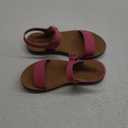 Soda Kids Open Toes One Band Ankle Strap Flat Sandals 4 pink