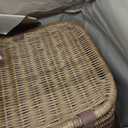 KOUBOO Wicker Rattan Laundry Hamper with Lid, Stylish Woven Basket for Laundry, Towels Blankets, Dirty Clothes, Ideal for Bedroom, Bathroom, Brown