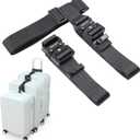 Vigorport Luggage Straps, Straps for Suitcase, Add A Bag Adjustable Attachment Accessories for Connecting Your 3 Luggage Together (1.25'' Width, M Size)
