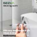 2-Pack Frameless Shower Door Bottom Seal (3/8'' X 39'') Clear Glass Shower Door Seal Strip Shower Door Sweep can Covers up to 20mm Gap - Stop Leaks