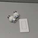 DEWENWILS Remote Control Light Bulb Socket, Wireless Light Switch for Pull Chain Light Fixture, E26 E27 Bulb Base, No Wiring, ETL Listed(1 Wall Mounted Switch+2 Socket)