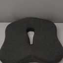 Large Memory Seat Cushion for Desk Chair, Non Slip 3D Office Chair Cushions, Breathable Ergonomic Pillow Memory Foam Coccyx Pad Chair Mat for Offices Home Car