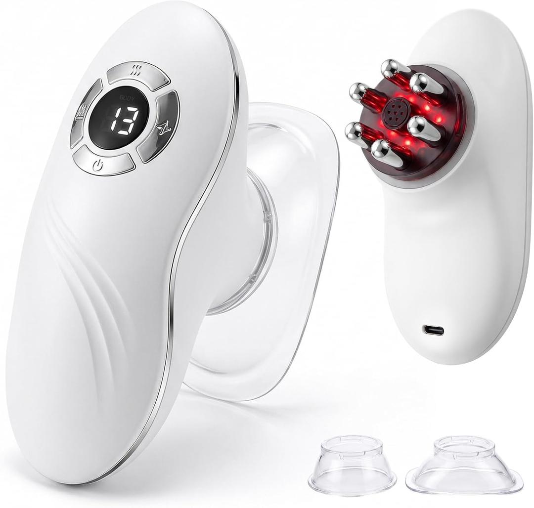 5-in-1 Face & Body Sculpting Machine, Gua Sha & Vacuum Cupping Massager, Lymphatic Drainage, Anti-Cellulite & Skin Firming Care for Belly, Arms, Legs, Waist & Back