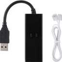 RJ11 to USB Adapter - Fax Modem USB 10/100 External Dial Up Voice Fax Data Modem - Black - Fit for Win7, Win8, Win10