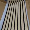 Art3d 12" x 24" Acoustic Wood Slat Wall Panel, 4pcs, 8 sq.ft, Oak