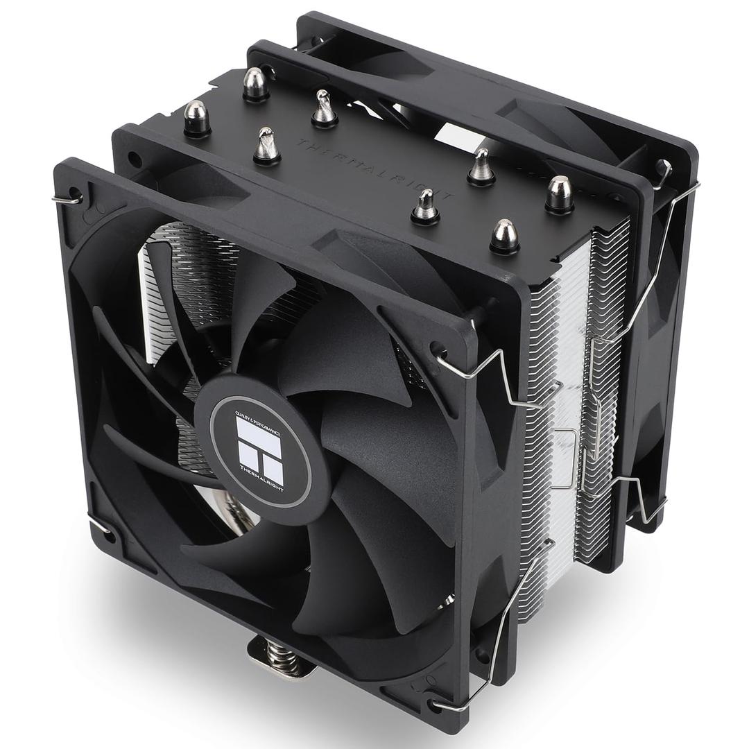Thermalright Assassin X 120R SE Plus CPU Cooler, 46mm Heat Pipes, 1550RPM Speed 120mm PWM Quiet Fan CPU Cooler with S-FDB Bearing, for AMD AM4 AM5/Intel 1700/1150/1151/1200,Computer CPU Cooler