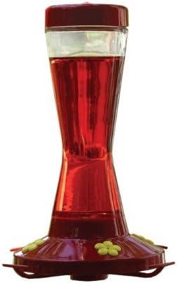 Pinch Waist Glass Hummingbird Feeder