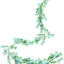 Spring Flower Garland Artificial Daisy Garland Fake Hanging Vines with Daisy Flowers for Wall Home Party Wedding Indoor Outdoor Spring Decor (1pcs, Bule)