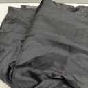 MIULEE Black Window Scarf Valance for Halloween Party - Sheer Curtain Scarf Topper Window Treatment Decorative Drapes for Wedding Arch Ceremony Canopy Bed, Swag Curtain One Panel, 54"x 144"