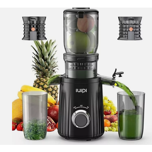 IUIPI Juicer Cold Press Slow Masticating Whole Fruit & Vegetable
