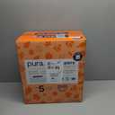 Pura Size 5 Eco-Friendly Diapers (24-35 lbs) Totally Chlorine Free (TCF), Hypoallergenic, Soft Organic Cotton, Sustainable, up to 12 Hours Leak Protection, Allergy UK, 6 Packs of 20 (120 Diapers)