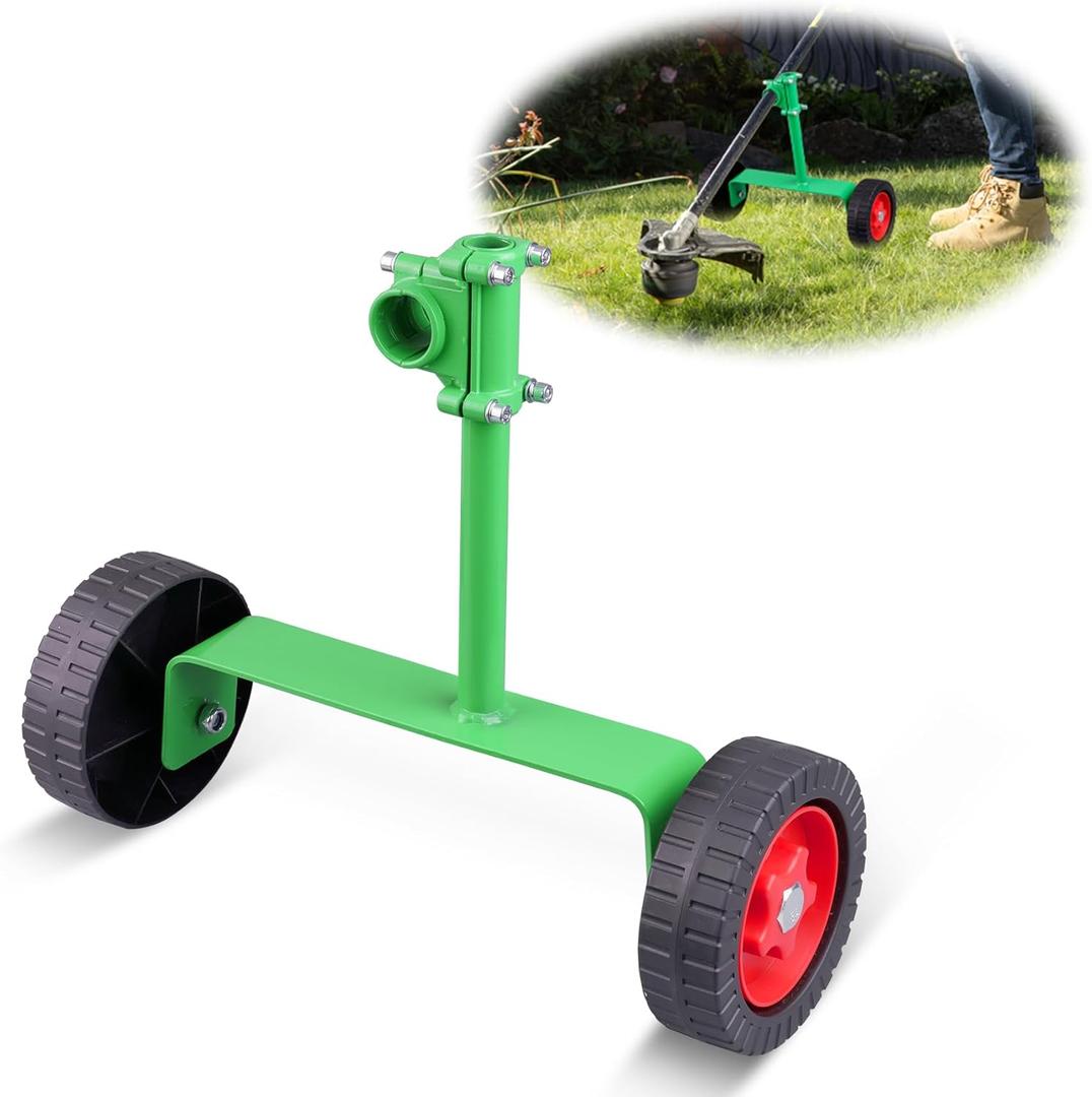 Adjustable String Trimmer Support Wheel Attachment 26mm(1 inch) and 28mm(1.1 inch) for String Trimmer